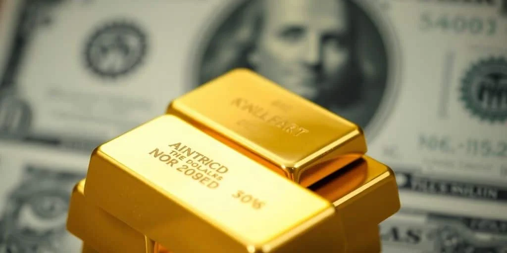 Image of gold and dollar